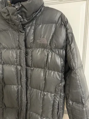 The North Face Women’s Dark Gray Quilted Down Puffer Coat thumbnail 2