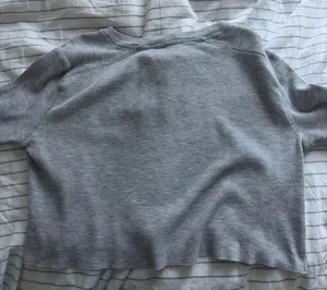 Wild Fable Crop Top Long Sleeve Grey thumbnail 5