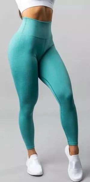Alphalete Halo Leggings Vivid Teal Blue Womens Size Large thumbnail 1