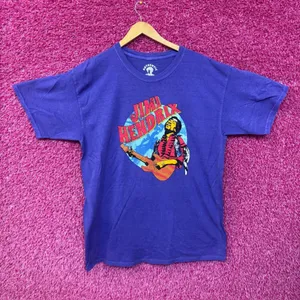 Jimi Hendrix Shredding at Woodstock Psychedelic Rock Tee XL thumbnail 1