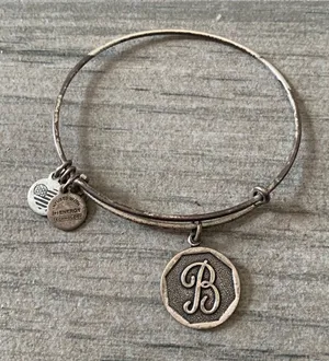 Alex and ani B initial bracelet thumbnail 1