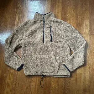 Fleece 1/4 zip Brown Size M thumbnail 1