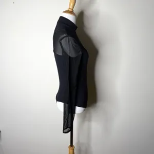Abercrombie Black Sheer Sleeve Bodysuit thumbnail 4