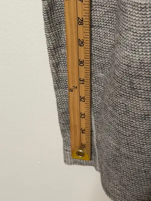 Billy Reid Women’s Cotton Knit Dress Size Large Gray Waffle Texture thumbnail 9