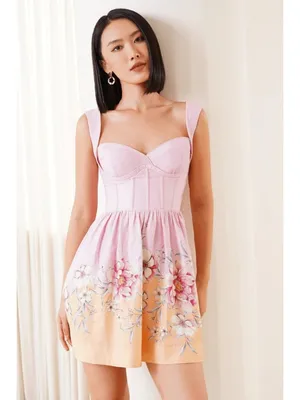 Yumi Kim Susana Dress in Veranda Lilac Large New Womens Mini Floral thumbnail 10