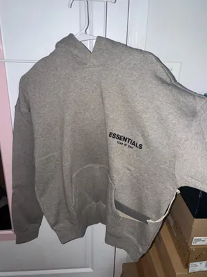 Brand new Essentials Fear of God Hoodie Dark Oatmeal (grey) size Men’s XS thumbnail 1