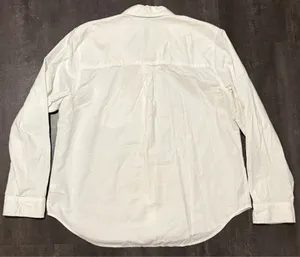 Universal Threads Long Sleeve Plain White Button-Up Shirt XL thumbnail 3