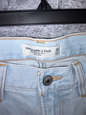 Abercrombie & Fitch size 31 short light blue the slouchy jean mid rise thumbnail 2