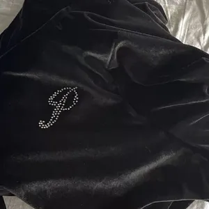 Victoria's Secret Velour Hoodie Sweatshirt Size XL Black Full Zip Rhinestone thumbnail 13
