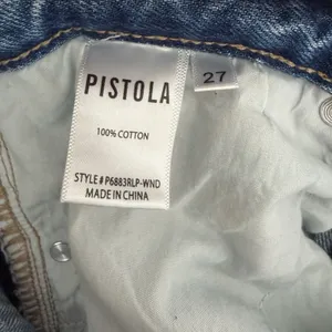 Pistola Denim Blue Jeans Sz 27 Distress Raw Hem Capsule VSCO Girl Straight thumbnail 10
