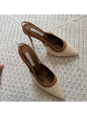 Tony Bianco Athena Natural Crochet/Tan Pumps thumbnail 3