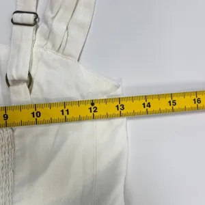 NWOT Farm Rio Stretch Linen Blend Cami Maxi Dress Size XS Classic Off White thumbnail 12