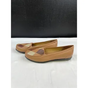 Dr Scholls Women's Leather Tan/Multi Shoes, Slip on/ Flats Size 7.5 SKU 4270 thumbnail 4