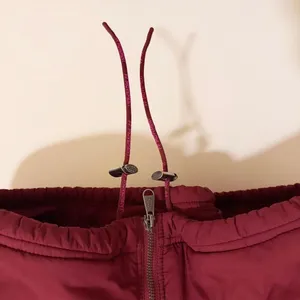 Free People | Oversized Bomber Jacket in Burgundy size Small thumbnail 8