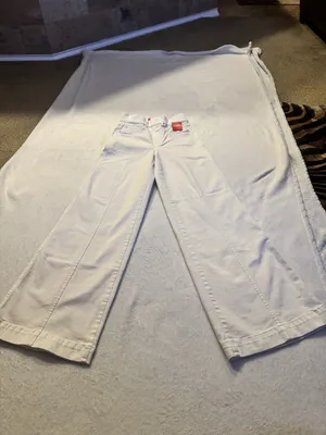 Spanx Seamed Front Wide Leg S Hi Rise White, Size XS No Zipper No Front Pockets thumbnail 7