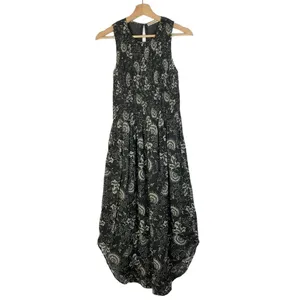 Ulla Johnson‎ Gili Gray & White Floral Smocked Midi Dress 4 thumbnail 6