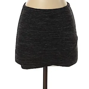 Seductions NWT Small Solid Plain Dark‎ Gray Thin Mini Skirt Womens thumbnail 3