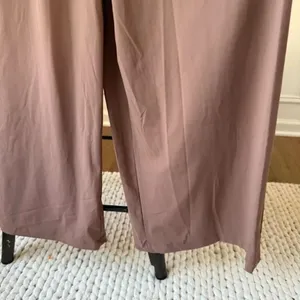 NWT Stylus Mocha Jumpsuit Wide Leg Pockets $74 M thumbnail 5
