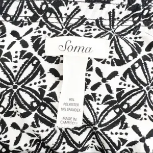 Soma‎ Dress Size Small Multicolored Keyhole Halter Soft Jersey Boho Coastal Chic thumbnail 5