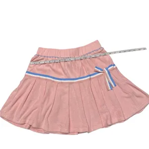Y2K Cider Pink Pleaded‎ Tennis Skirt with bow on the side Women’s size Medium thumbnail 5