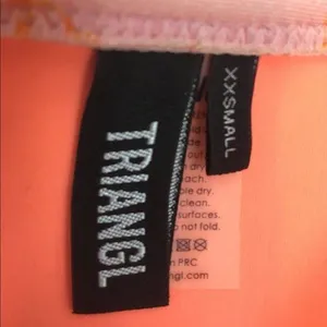 Triangl Pink Floral Neoprene Swim Bikini Bottoms XXS NEW thumbnail 6