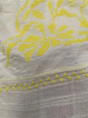 Free People Cotton Persuasion Embroidered Blouse Balloon Sleeve Oversized Large thumbnail 16