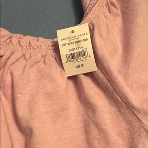 NWT Cute American Eagle Light Purple Puff Sleeve Shirt, size small! thumbnail 10