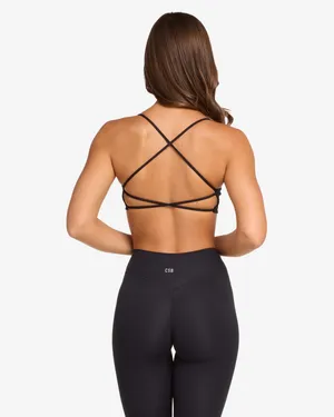 CSB Sports Bra Serenity Lexi Crop Black XXS thumbnail 2