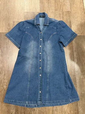 FINAL PRICE Goodtime USA Blue Denim Button-Front Dress thumbnail 6