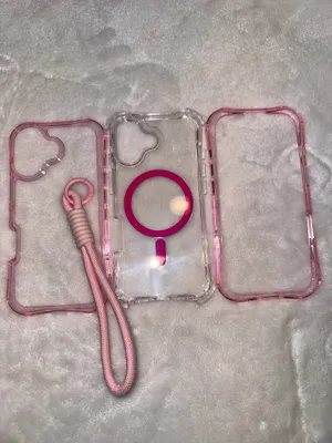 16 pink/clear phone case Pink thumbnail 3