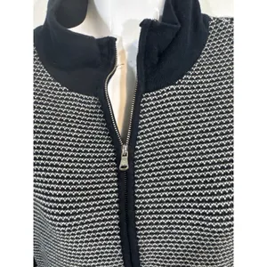 Lauren Ralph Lauren Knit Dress Black White Geometric Pattern 3/4 Sleeves‎ Medium thumbnail 6