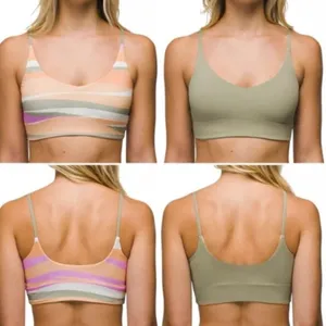 Prana NWT Willow Falls Reversible Bikini Top in Waves Size Medium thumbnail 2