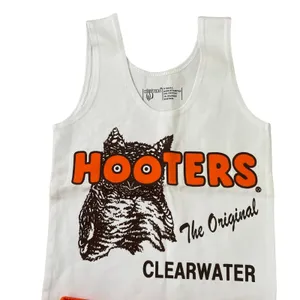 New Women’s Hooters Girl Rare Vintage Uniform Tank Shorts Clearwater FL Xs/Xxxs thumbnail 3