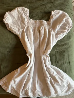 White Puff Sleeve Dress thumbnail 4