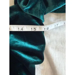 House of CB Abigail Emerald Velvet Mini Dress Womens S Teal Green Cutout Front thumbnail 5