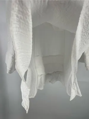 Moonlight Ruffle Collar Tunic Top - White thumbnail 9