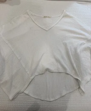 Free people we the free oversized white top! thumbnail 1