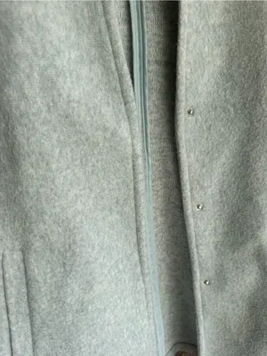 VERO MODA Wool-Blend Light Blue Gray Women's Coat thumbnail 5