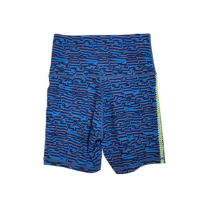 Offline By Aerie Blue Pattern‎ Biker Shorts High Rise Athletic S thumbnail 2