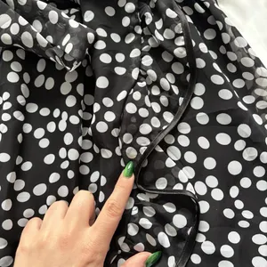 Vintage Mini Dress‎ Womens Large Black White Polka Dot 90s Y2K Belted Ruffle thumbnail 6