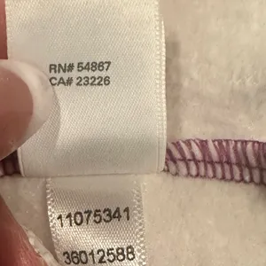 Victoria's Secret White Purple Pink Slouchy Pullover Sweatshirt Wide Neck Top M thumbnail 9