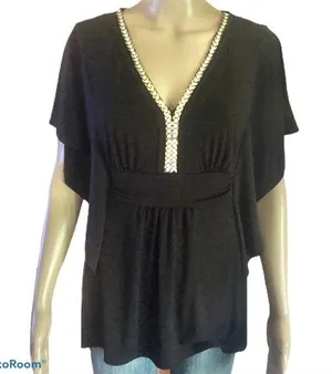 White House | Black Market butterfly sleeve blouse thumbnail 1