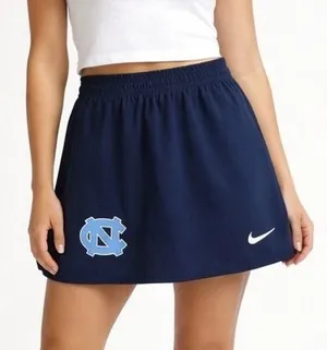 Nike UNC Untouchable Speed Kilt Skirt Medium Navy Blue Dri-FIT Lacrosse Tennis thumbnail 1
