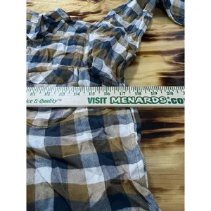 Lucky Brand Shirt Women Size Small Button‎ Up Plaid Back Buttons Preppy Modern thumbnail 4