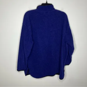 Eddie‎ Bauer fleece quarter zip pullover blue purple size XL thumbnail 6