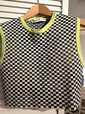 Checkered Crop Top thumbnail 5