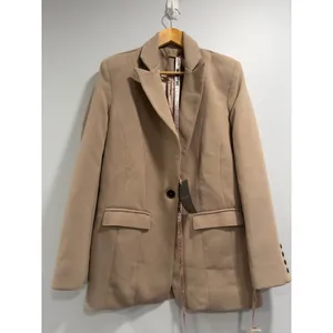 House of CB Marta Latte Tailored Oversized Timeless Blazer Chic Preppy NWT XS thumbnail 2