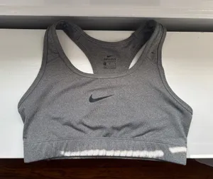 Grey Nike Sports Bra Dri-Fit Racerback thumbnail 1