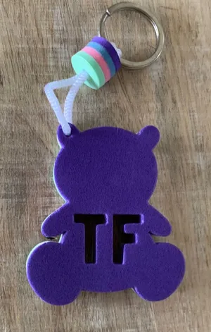 TF‎ Bear Keychain Purple thumbnail 1