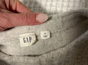 Gap Cable Knit Sweater - Light Grey size S thumbnail 2